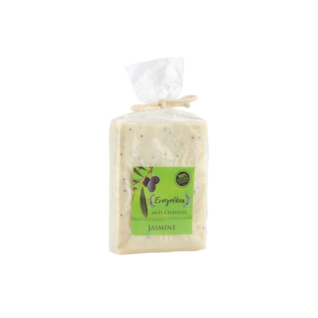 Φυσικό σαπούνι κυτταρίτιδας με παπαρουνόσπορο και αιθέριο έλαιο γιασεμί 120-140 γρ. - 120 - 140 gr